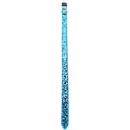 Medium Blue Glitter Dog Collar