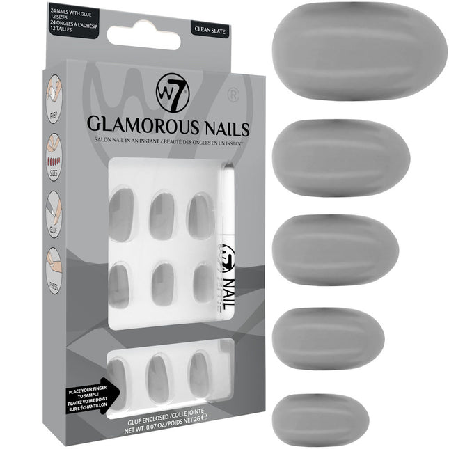 W7 Clean Slate Glamorous False Nails