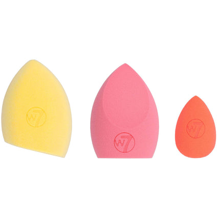 W7 Glow Getter Neon Beauty Sponge Trio