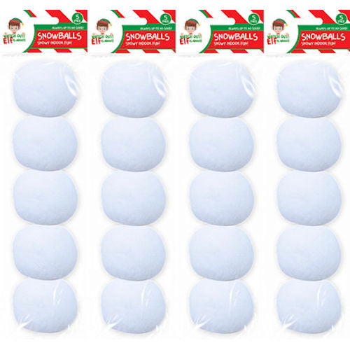 4x Elf Indoor Snowballs