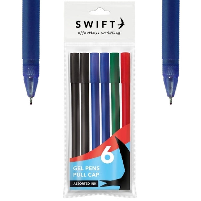 6 Assorted Gel Pens