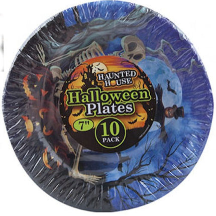 10 Halloween 7" Paper Plates