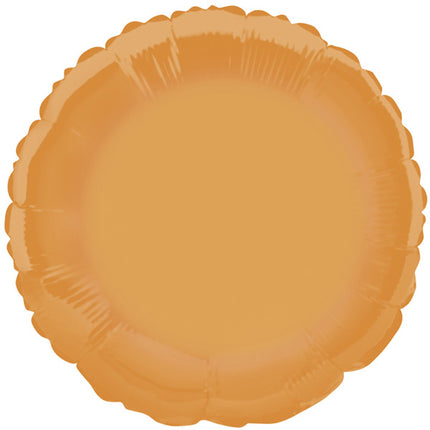 Foil Round Balloon - Orange