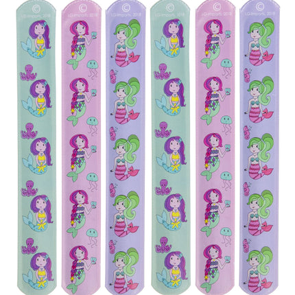 6 Mermaid Slap Bracelets