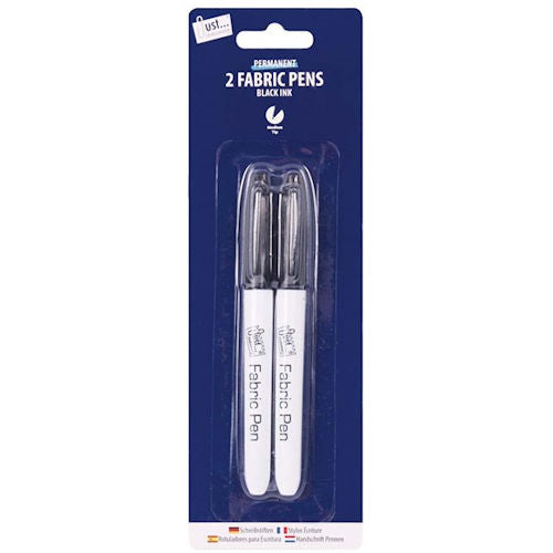 2 Permanent Fabric Marker Pens