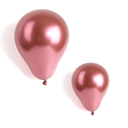 100 Metallic Red 7" Latex Balloons