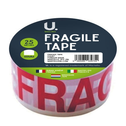 Fragile 48mm x 25m Tape Roll