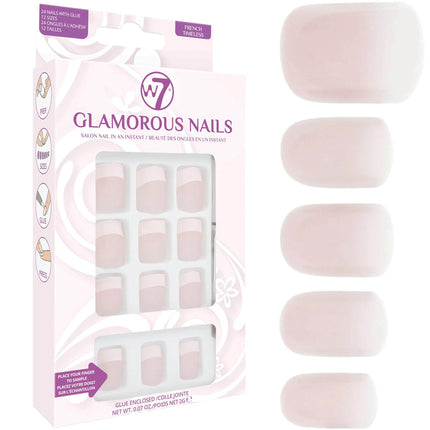 W7 French Timeless Glamorous False Nails