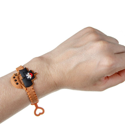 Adjustable Pirate Rubber Bracelets - 6 Pack
