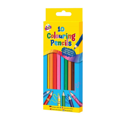 10 Full Size Colour Pencils