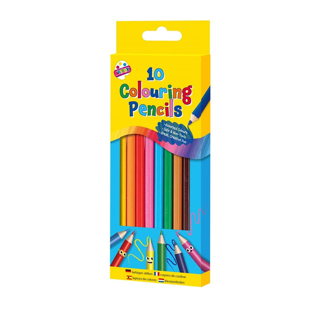 10 Full Size Colour Pencils