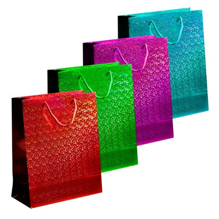 Coloured Holographic Large Gift Bag