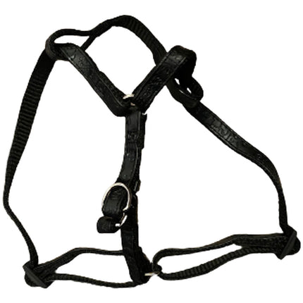Black Patterned Dog Harness