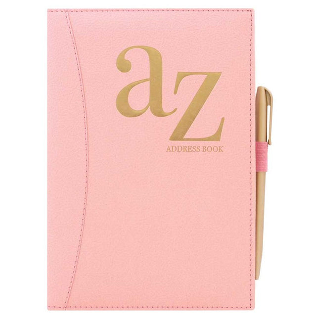 A5 Blush Pink A-Z Address Book & Pen