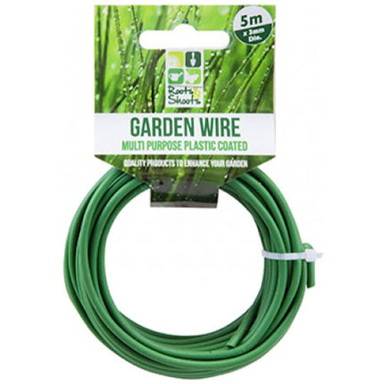 Heavy Duty Plastic Coated 5m x 3mm Garden Wire