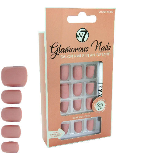W7 Cocoa Nude Glamorous False Nails