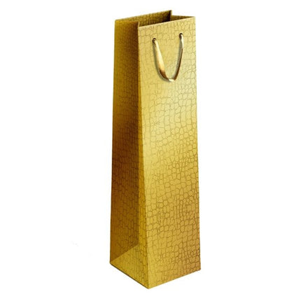 Gold/Silver Embossed Metallic Bottle Gift Bag