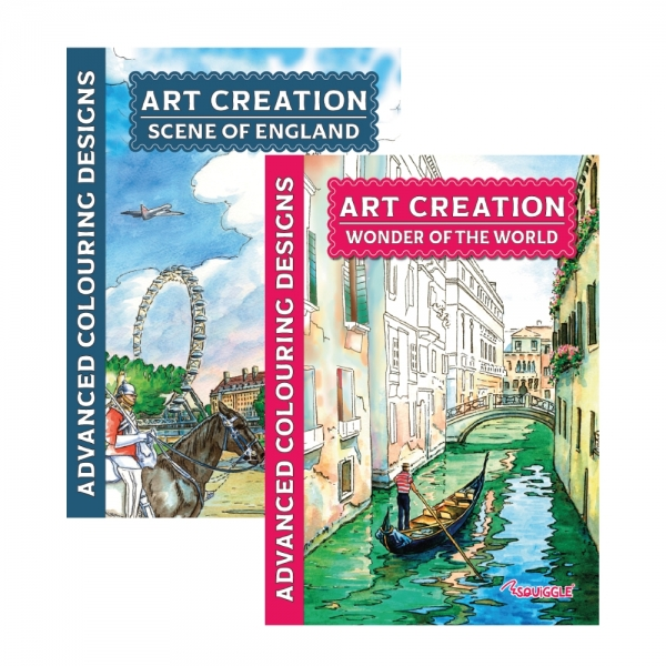 Country Scenes/Castles & Cottages Advanced Colouring Book