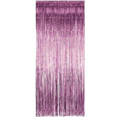 Baby Pink Foil Door Curtain