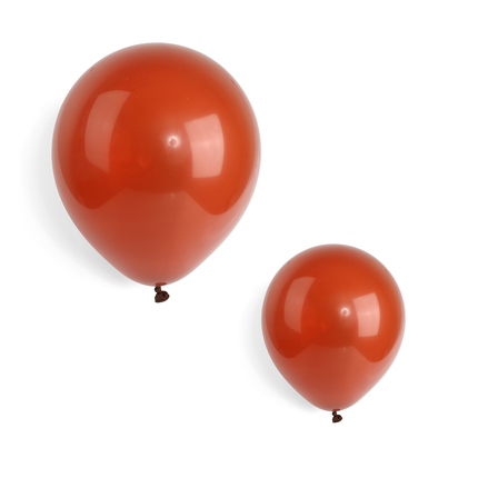 10 Pearlised Brown 12" Latex Balloons