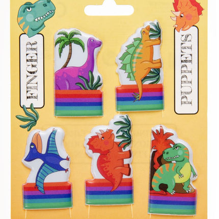 5 Dinosaur Finger Puppets