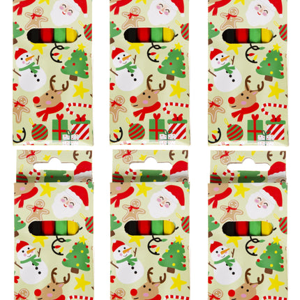 6 Christmas Halfsize Colouring Pencils