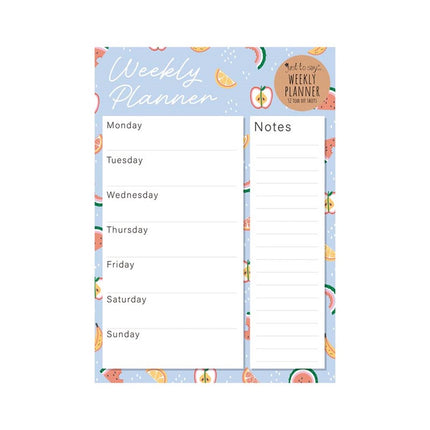 Weekly Desk Planner