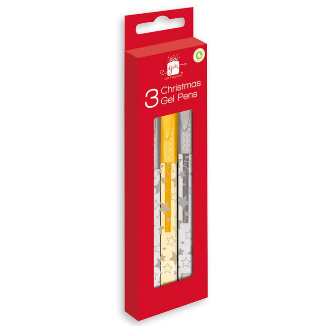 3 Pack Silver & Gold Gel Pens