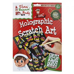 Christmas Elf Holographic Scratch Art Set