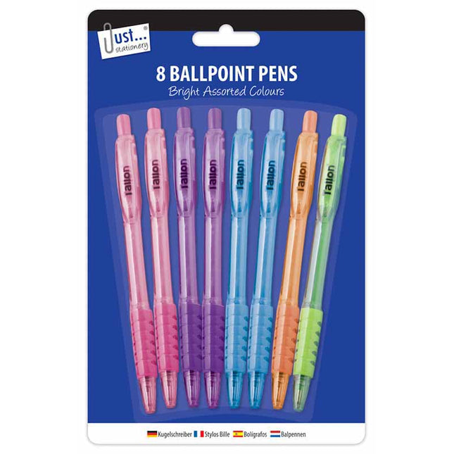 8 Pastel Ballpoint Pens