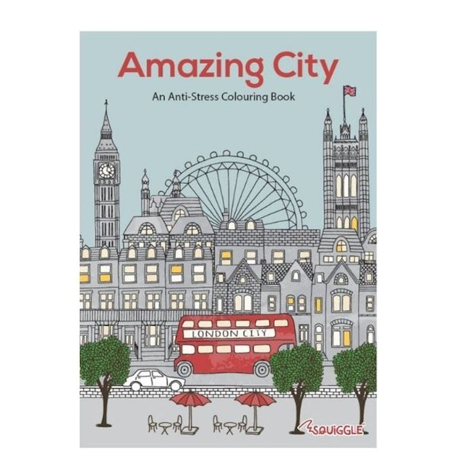 A4 Nature Scenery/Amazing City Colouring Book
