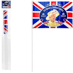 4 Platinum Jubilee Waving Flags