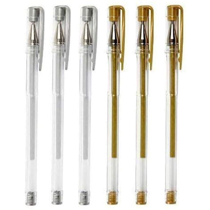 6 Silver&  Gold Gel Pens