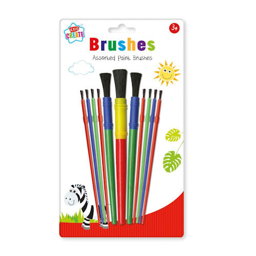 11 Assorted Paint Brushes