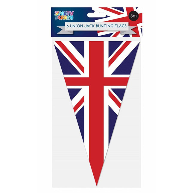 Union Jack 3m Triangle Bunting