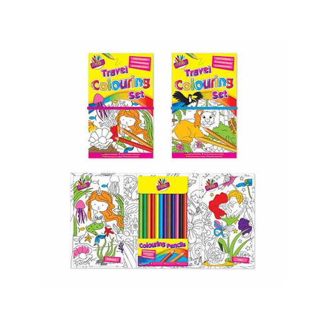 Children's Travel Colouring Set
