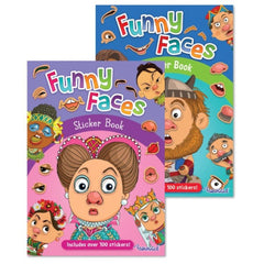 A4 Funny Face Sticker Book