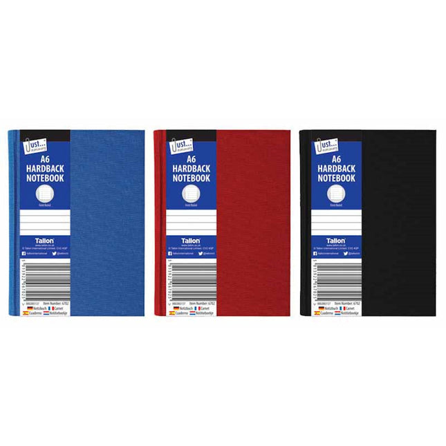 A6 Ruled Hardback Book