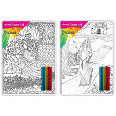 Princesses/Castles Velvet Poster Art
