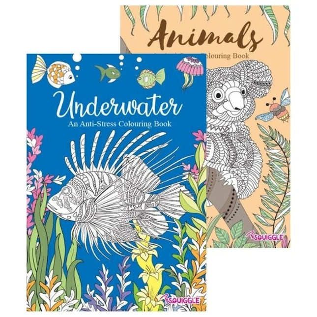A4 Animals/Underwater Colouring Book