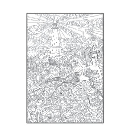 A4 Fashion/Fantasy Colouring Book
