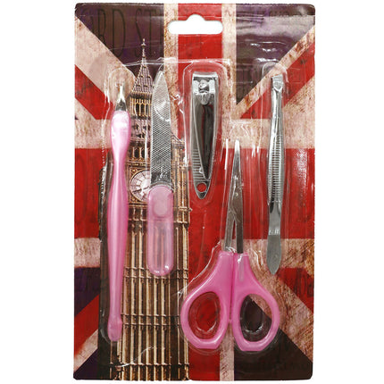 3 Coloured 5 Piece Manicure Sets