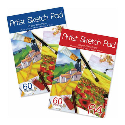 60 Sheet A4 Artist Sketch Pad