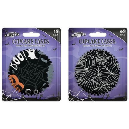 60 Halloween Printed Cupcake Cases