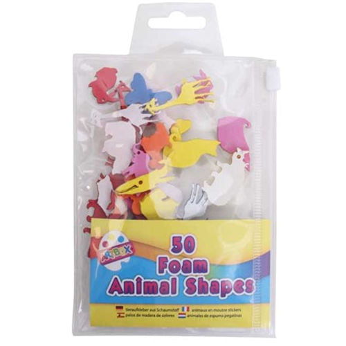 50 Foam Animal Shapes