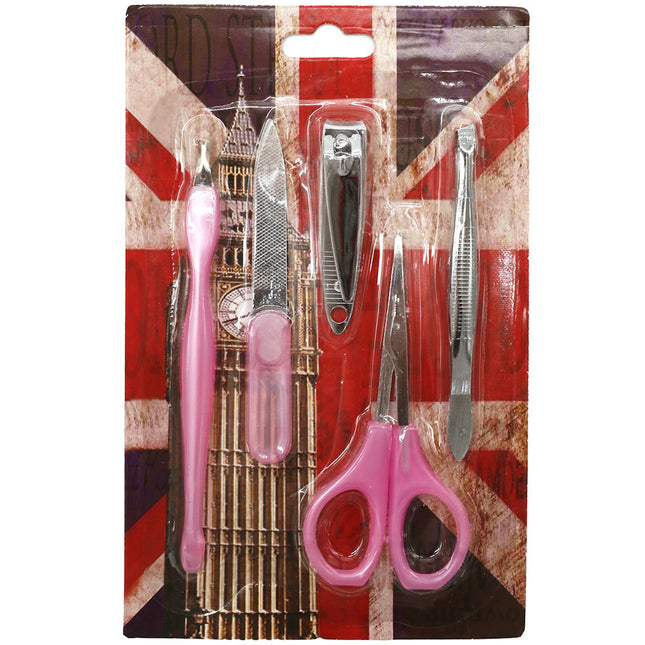 Pink 5 Piece Manicure Set