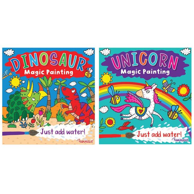 Unicorn Dinosaur Magic Painting Book