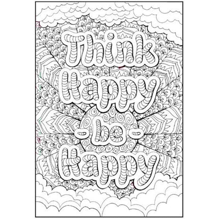 Inspirational Quotes to Colour Book