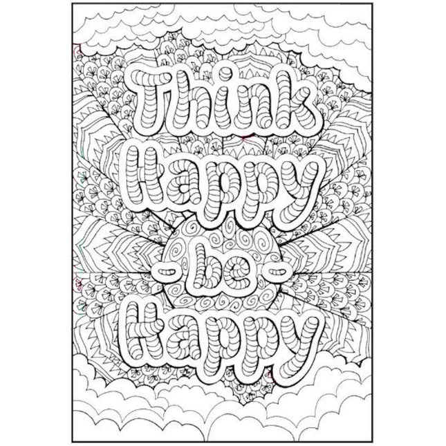 Inspirational Quotes to Colour Book