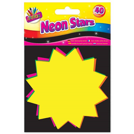 40 Neon 10cm Fluorescent Stars